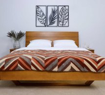Ліжко двоспальне дерев'яне Дрімка Мадрид Бук