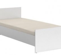 Кровать односпальная Гербор 90 Непо ДСП белое без вклада