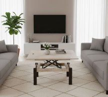 Стол-трансформер B-Fly Art In Head Дуб Экспрессив песочный / Венге