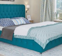 Ліжко м'яке двоспальне Городок меблі Беатріс з підйомним механізмом та нішею для білизни