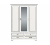 Шкаф с зеркалом 3D4S Mebelbos Tiffany 3 дверный вудлайн крем 159 см