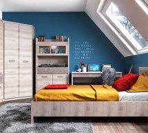 Модульна дитяча спальня Jazz/Джаз Mebelbos Каштан Найробі/Онікс