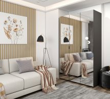 Шафа Дорос Гелар графіт 3 Дзеркала 117 см