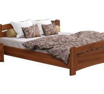 Ліжко дерев'яне Естелла Венеція / Серія Вега Щит / Масив Бук