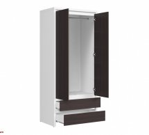 Шкаф BRW Poland SZF2D2S Kaspian 2 дверный венге 90 см