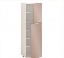 Шкаф П60.214.2Д В.5 для посуды с полками Крашеный высокий глянец