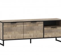 Тумба ТВ дуб гранж песочный F-0007 Форте