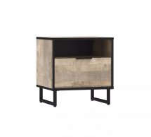 Прикроватная тумба дуб гранж песочный F-0011 Форте