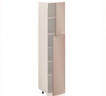 Шафа П40.214.2Д В.5 для посуду з поличками Фарбований високий глянець з друком