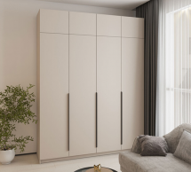 Шкаф Mebelstar Оскар четырехдверный с антресолью и ящиками Кашемир 200 см