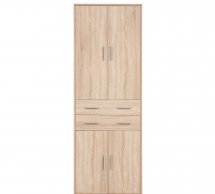 Шкаф REG4D2S/220 BRW Poland Office 2 дверный дуб сонома 80 см