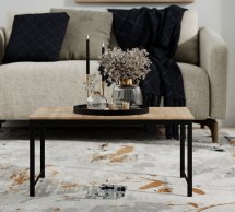 Стол-трасформер Just Fiji Дуб сонома/Чёрный