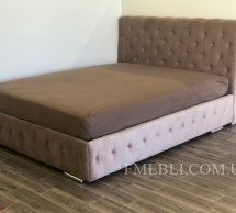 Кровать мягкая двуспальная Городок меблі Арабель с подъемным механизмом и нишей для белья