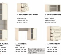 Модульная прихожая Киевский Стандарт Тиффани