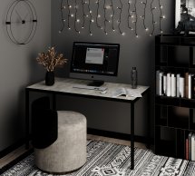 Письменный стол Art in Head Brevity Loft Standart/Бревити Лофт Стандарт Ателье светлый/Чёрный металл