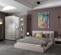 Шкаф для одежды Дорос Гелар кашемир 4-х дверный 155 см