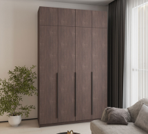 Шкаф Mebelstar Оскар четырехдверный с антресолью Дуб ристрето 160 см