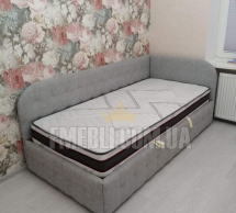 Ліжко м'яке Городок Флора з підйомним механізмом