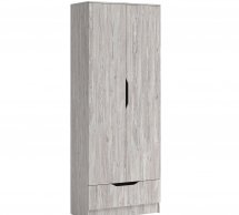 Шкаф 2Д1Ш Світ Меблів Локи 2 дверный артвуд светлый 100 см