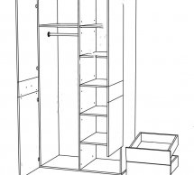 Шкаф 2D2S Памп