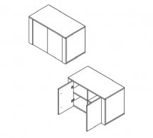 Тумба для обуви KOM2D Токай