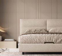 Ліжко двоспальне м'яке Woodsoft Salerno / Салерно