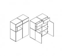 Тумба REG2D2S Лайн