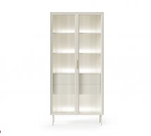  Вітрина висока 2D2S/91 з підсвіткою кашемір Lumi