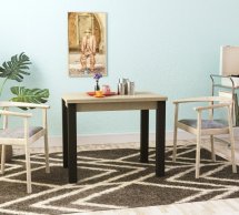 Стол-трансформер Dinner Дуб сонома/белый