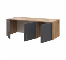 Антресоль Дорос Ронді графіт 3-дверна 121 см