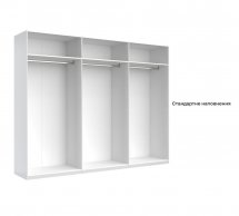 Шафа 6дв із дзеркалом Міромарк Луна 6 дверна дуб крафт 275 см