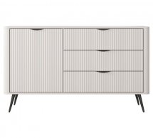 Комод 1D3S/138 Беж/Черные ножки Lante