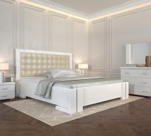 Ліжко дерев'яне ArborDrev Амбер Сосна / Бук