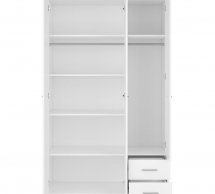 Шафа SZF3D2S BRW Poland Nepo Plus 3 дверна білий 120 см