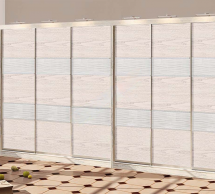 Шкаф-купе Комфорт мебель Модель-3 дуб беленый 6 дверный 540 см