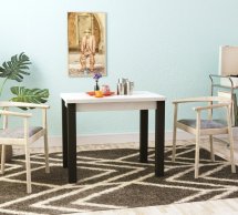 Стіл-трансформер Dinner Дуб шамоні світлий/Венге