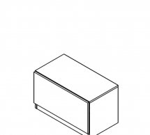 Тумба для взуття KOM1K Верто Дуб сонома / Кашемір