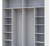 Шкаф-купе Дорос G-Caiser белый/белый 2 дверный 200 см