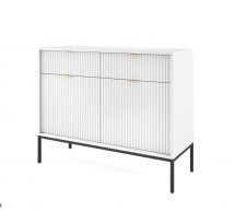 Комод Белый/Черные ножки KSZ104 Nova