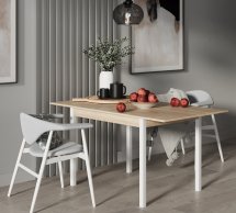 Стіл-трансформер Lunch Дуб сонома/Білий