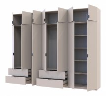 Шкаф для одежды Дорос Лукас кашемир 7 дверный 300 см