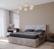 Ліжко м'яке Za House Furniture Рубін без підйомного механізму