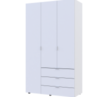 Шкаф для одежды Дорос Гелар белый 3 ДСП 116,2 см