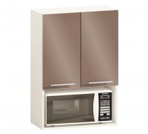 Шкаф верхний В60.92.2Д. под микр. Крашеный высокий глянец
