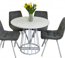 Стіл круглий розкладний MebliRoMax Elegant slide / Елегант Слайд D800