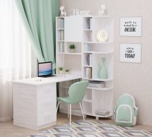 Стол с угловой надстройкой и эркером