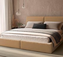 Кровать мягкая Виорина деко Insta / Инста с подъемным механизмом и нишей для белья