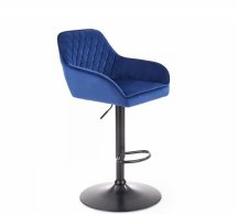 Барний стілець H-103 Halmar темно-синій 62-84 см