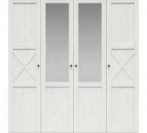 Шкаф BRW Poland Fridja 4 дверный сосна андерсен белая 203 см