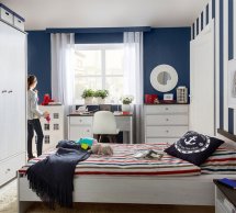 Модульна дитяча Popto/Порто BRW Poland Модрина Sibiu світла / Сосна Larico